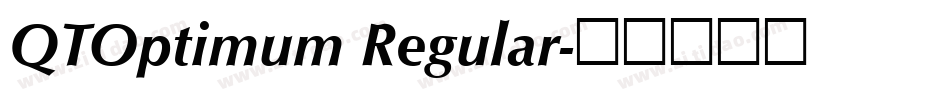 QTOptimum Regular字体转换